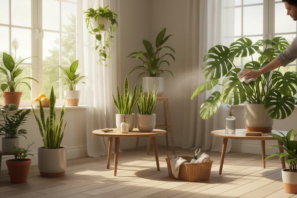 Nettoyage de printemps : pourquoi et comment dépoussiérer ses plantes ?