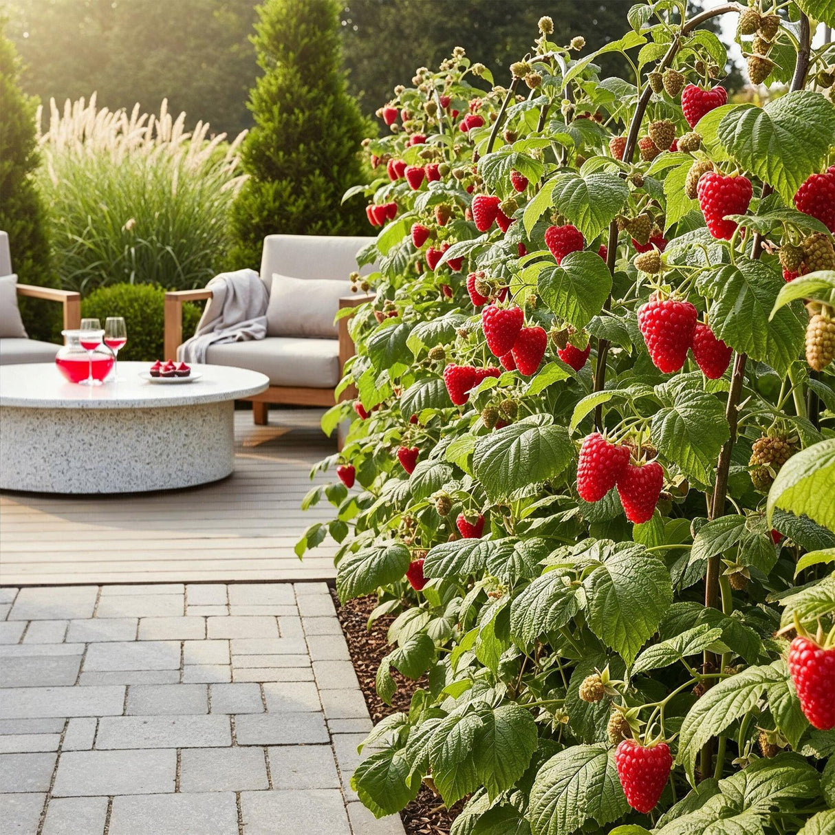 Livraison plante Framboisier Heritage – Lot de 3 – Pot 9 cm