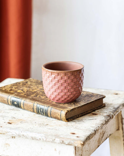 Mini cache pot - RELIEF ROSE
