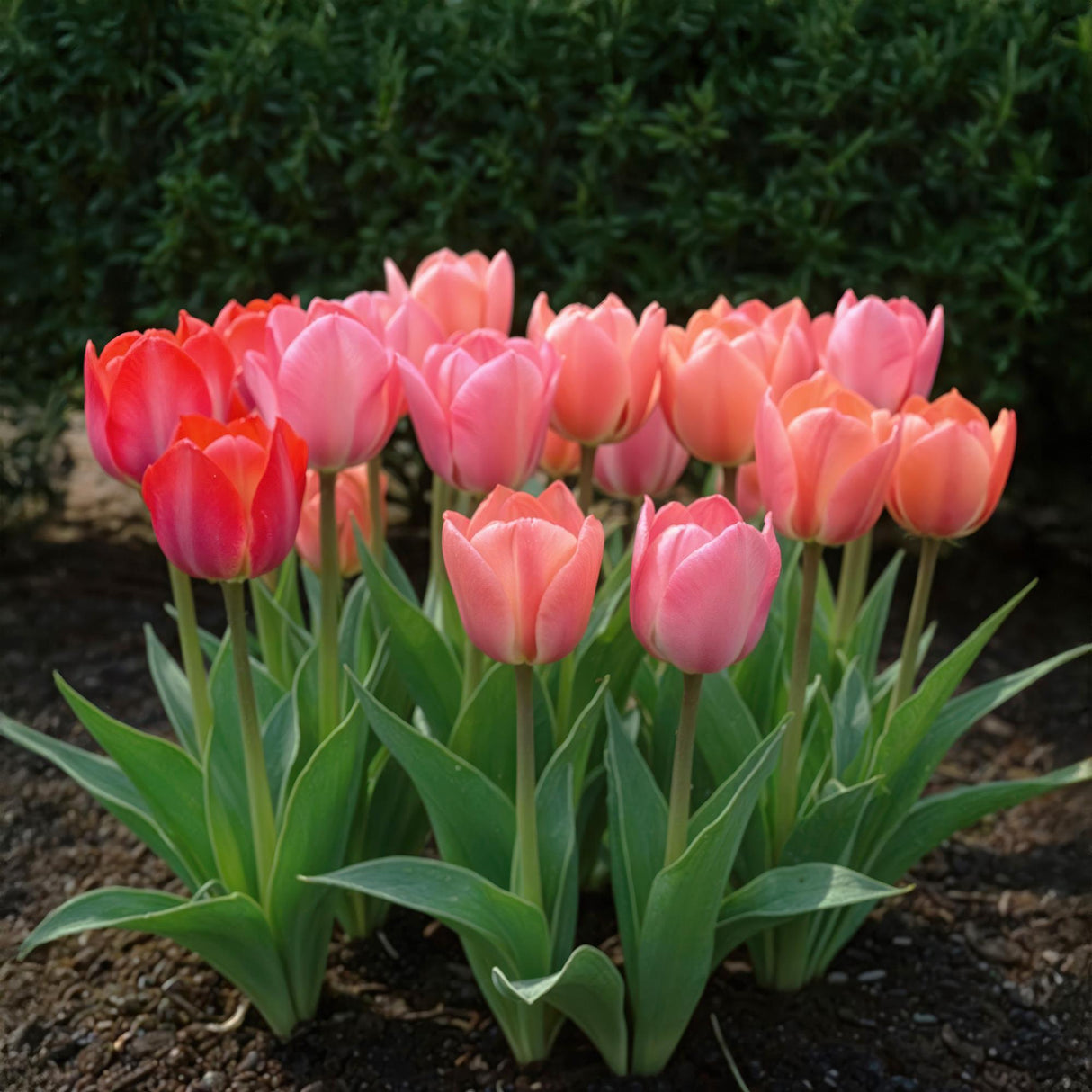 Livraison plante Tulipe Pink - Red – Lot de 40