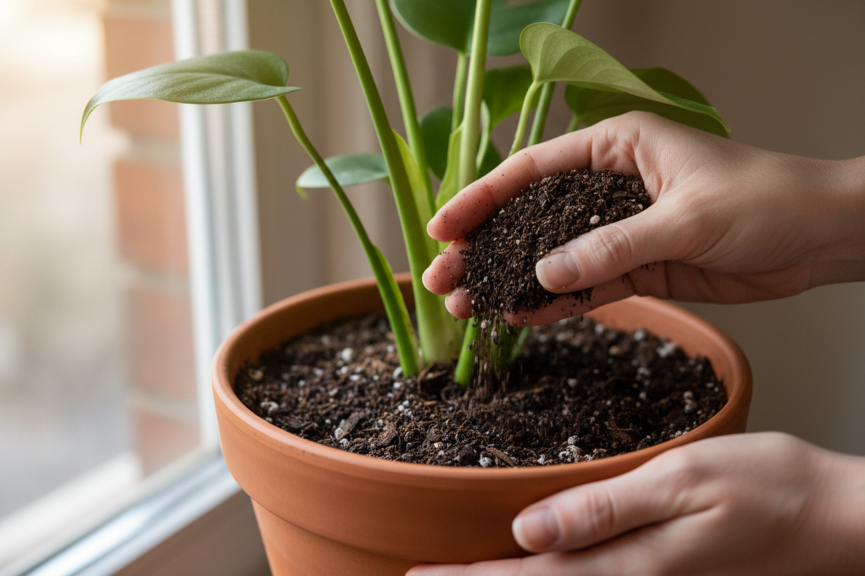 Surfaçage : l'astuce pour nourrir vos plantes sans les rempoter
