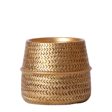 Cache-pot doré - Ø9cm