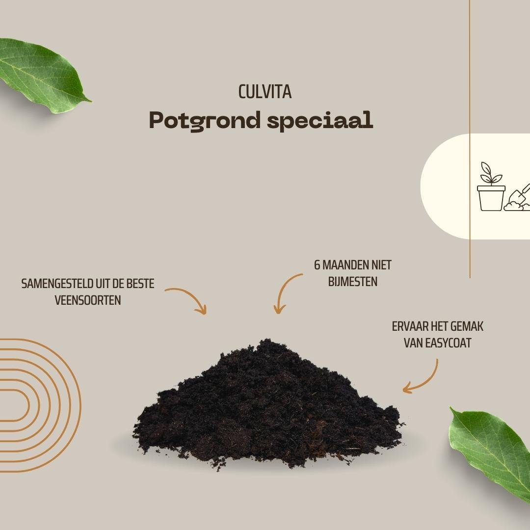 Livraison plante Culvita - Potgrond Specia a rencontré 6 mois de nutritions 40 litres - terre de rempotage premium pour les plantes intérieures et extérieures - avec des nutritions d'Easycoat