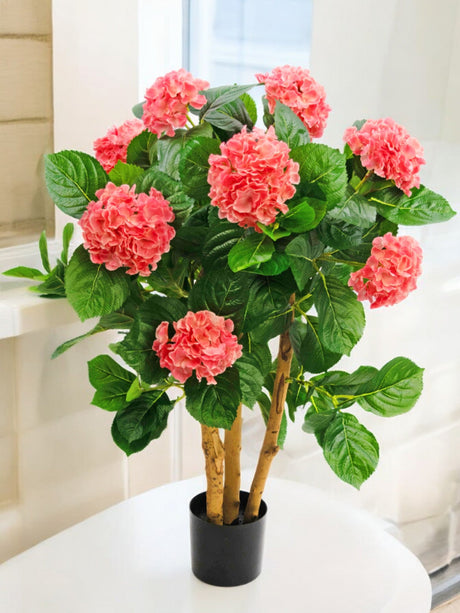 Livraison plante Hortensia rose artificiel