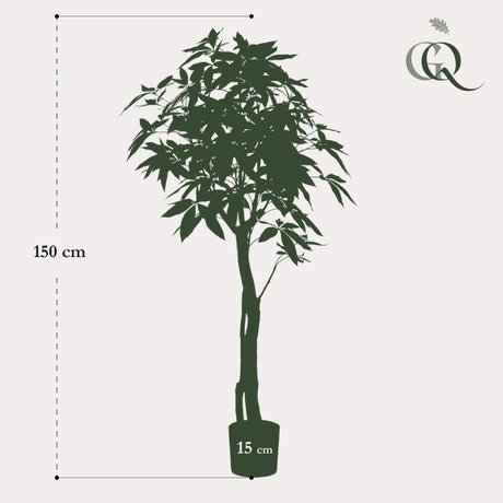 Livraison plante Pachira Aquatica plante artificielle - h150cm, Ø17cm