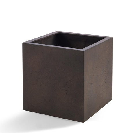 Livraison plante Pot Cube Grigio Fer Rouillé 50 cm