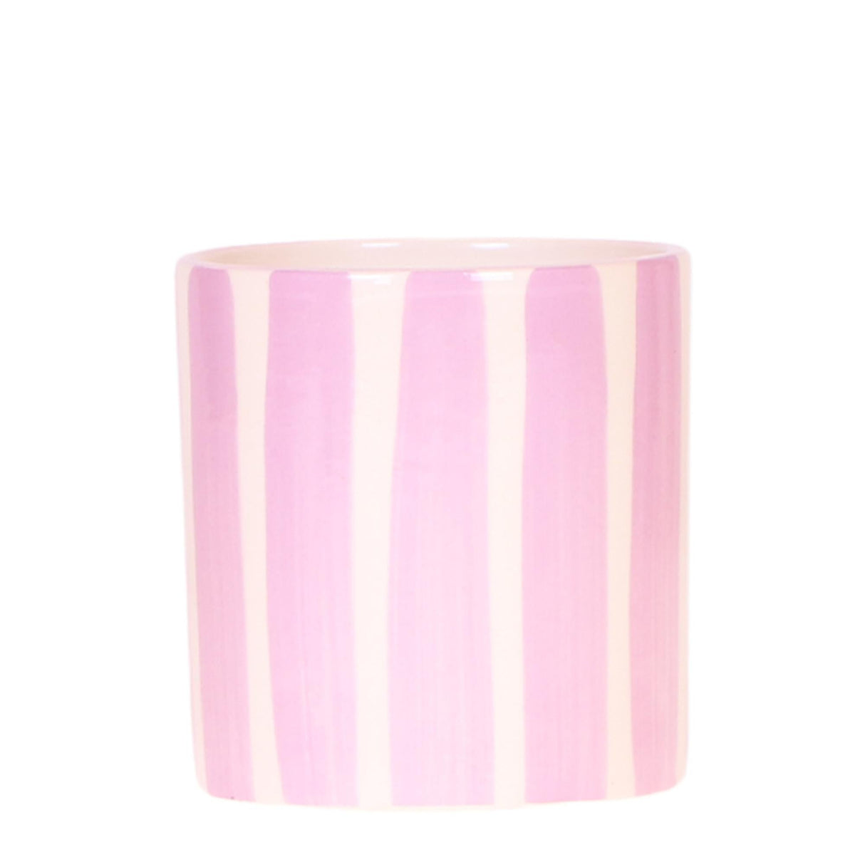 Livraison plante Pot décoratif Painted Stripe - Rose