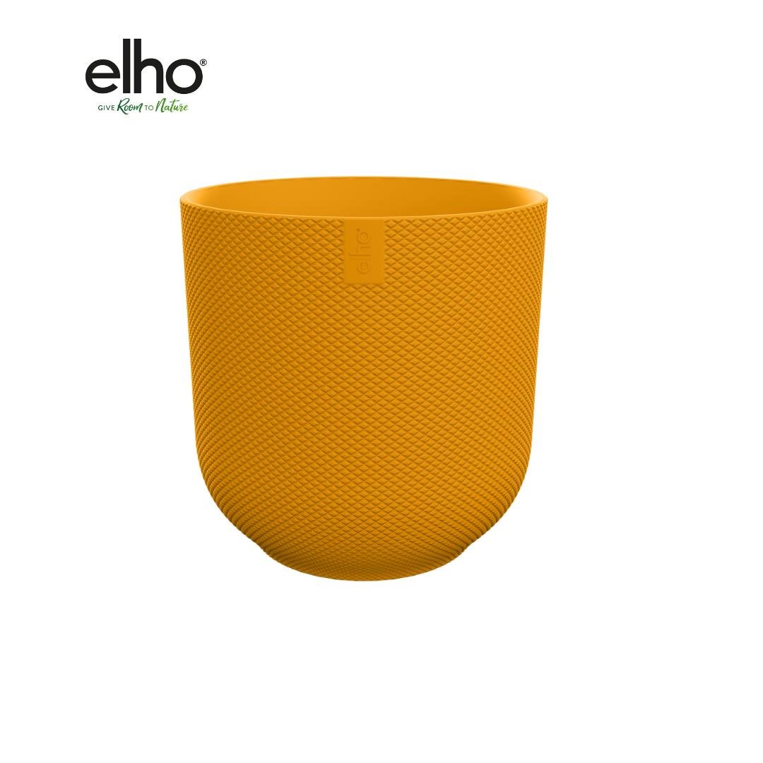 Livraison plante Pot elho Jazz Rond jaune ambré 19 cm