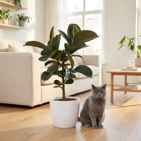 Ficus Elastica Cloe – Plante caoutchouc | Pot 19 cm, Hauteur 60 cm