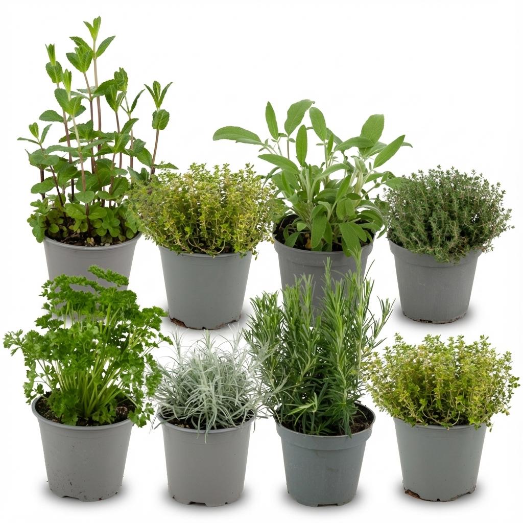 Mix aromates italiens x8 | Ø 12 cm, Hauteur 12-15 cm